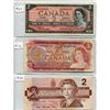Image 1 : SHEET OF THREE CNDN $2 BANKNOTES *1954, 1974, 1986*
