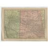 Image 1 : 1910 MAP OF SASKATCHEWAN &  ALBERTA (OPPOSITE SIDE OF MAP OF FT. WEST INDIES 1910)