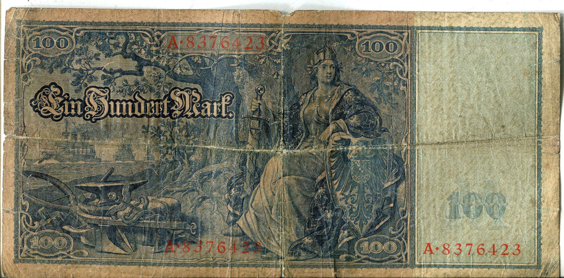 100 MARK GERMAN 1910