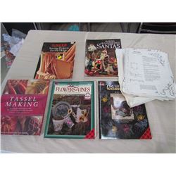 LOT OF MAGAZINES, BOOKS, PATTERNS (SINGER, ACRYLICS, PAINTING, ETC)