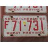 Image 3 : LICENSE PLATES (SASKATCHEWAN) *QTY 2* (1958 MATCHING)