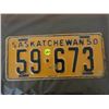 Image 1 : LICENSE PLATES (SASKATCHEWAN) *QTY 1* (1950)
