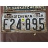 Image 4 : LICENSE PLATES (SASKATCHEWAN) *QTY 5* (1952, FARM 1948, 52, 59, 60)