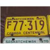 Image 2 : LICENSE PLATES (SASKATCHEWAN) *QTY 7* (FARM 1967, 1970, 1975, 1976)
