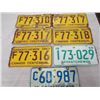 Image 1 : LICENSE PLATES (SASKATCHEWAN) *QTY 7* (1968, 1976, FARM 1967)