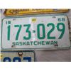 Image 5 : LICENSE PLATES (SASKATCHEWAN) *QTY 7* (1968, 1976, FARM 1967)