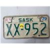 Image 1 : LICENSE PLATES (SASKATCHEWAN) *QTY 1* (1979 MOTORBIKE)