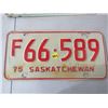 Image 1 : LICENSE PLATES (SASKATCHEWAN) *QTY 1* (1975 FARM)