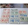Image 1 : LICENSE PLATES (SASKATCHEWAN) *QTY11* (1972, 73, 74, 75, 76)