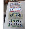 Image 1 : LICENSE PLATES (U.S.A.) *QTY 2* (2 NORTH CAROLINA, 1 NEVADA, TENNESSEE)