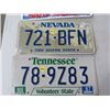 Image 3 : LICENSE PLATES (U.S.A.) *QTY 2* (2 NORTH CAROLINA, 1 NEVADA, TENNESSEE)