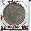 Image 1 : 1896 USA MORGAN $1 COIN *RARE* (SILVER)