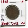 Image 1 : 1858 CNDN LARGE 1 CENT PC (SMALL DATE)