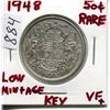 Image 1 : 1948 CNDN 50 CENT PC *LOW MINTAGE* (SILVER)