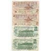 Image 2 : LOT OF 4 CNDN BANK NOTES (2 $1 1973s & 2 $2 1986s)