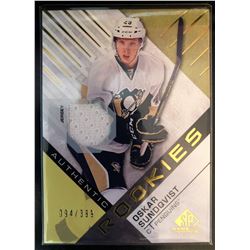 2016-17 SP Game Used Oskar Sundqvist Rookie Materials