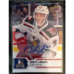 2017-18 Upper Deck AHL Matt Lorito Autographs #28