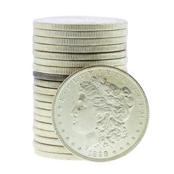 Roll of (20) Brilliant Uncirculated 1898-O $1 Morgan Silver Dollar Coins