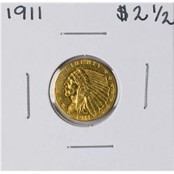 1911 $2 1/2 Indian Head Quarter Eagle Gold Coin