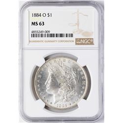 1884-O $1 Morgan Silver Dollar Coin NGC MS63
