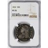 Image 1 : 1832 Capped Bust Half Dollar Coin NGC VF25