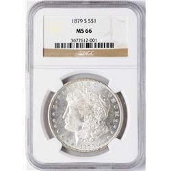1879-S $1 Morgan Silver Dollar Coin NGC MS66