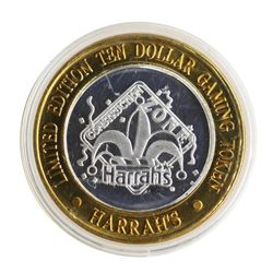 .999 Silver Harrah's Las Vegas, Nevada $10 Casino Limited Edition Gaming Token
