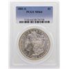 Image 1 : 1881-S $1 Morgan Silver Dollar Coin PCGS MS64