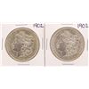 Image 1 : Lot of (2) 1902 $1 Morgan Silver Dollar Coins