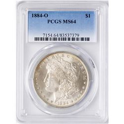 1884-O $1 Morgan Silver Dollar Coin PCGS MS64