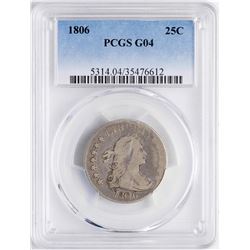 1806 Draped Bust Quarter Coin PCGS G04