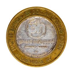 .999 Silver Planet Hollywood Casino Las Vegas $10 Limited Edition Casino Gaming