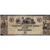 Image 1 : 1800's $5 Calhoun County Bank Marshall, MI Obsolete Note