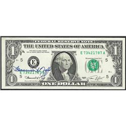 1974 $1 Federal Reserve Note Signed by U.S. Treasurer