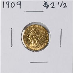 1909 $2 1/2 Indian Head Quarter Eagle Gold Coin
