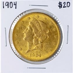 1904 $20 Liberty Head Double Eagle Gold Coin