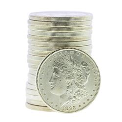 Roll of (20) Brilliant Uncirculated 1898 $1 Morgan Silver Dollar Coins