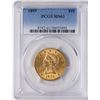 Image 1 : 1899 $10 Liberty Head Eagle Gold Coin PCGS MS63