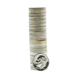 Roll of (50) 1964 Proof Roosevelt Dime Coins