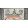 Image 1 : 1862 $5 The State of Georgia Obsolete Note Civil War Era