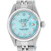 Image 1 : Rolex Ladies Stainless Steel Ice Blue Diamond 26MM Datejust Wristwatch
