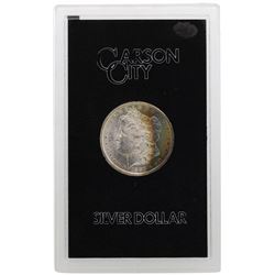 1883-CC $1 Morgan Silver Dollar Coin GSA Amazing Rainbow Toning