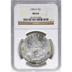 1904-O $1 Morgan Silver Dollar Coin NGC MS64