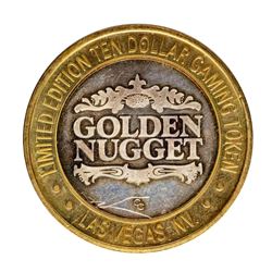 .999 Silver Golden Nugget Las Vegas, Nevada $10 Casino Limited Edition Gaming To