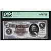 Image 1 : 1886 $5 Silver Certificate Note Fr.263 PCGS Gem New 65PPQ