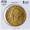 Image 1 : 1878-S $20 Liberty Head Double Eagle Gold Coin