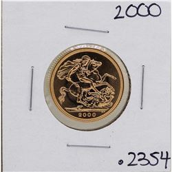 2000 Great Britain Elizabeth II Sovereign Gold Coin