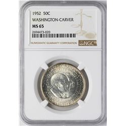 1952 Washington-Carver Commemorative Half Dollar Coin NGC MS65