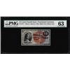 Image 1 : 1863 15 Cents Fourth Issue Fractional Currency Note PMG Choice Uncirculated 63