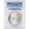 Image 1 : 1881-S $1 Morgan Silver Dollar Coin PCGS MS63